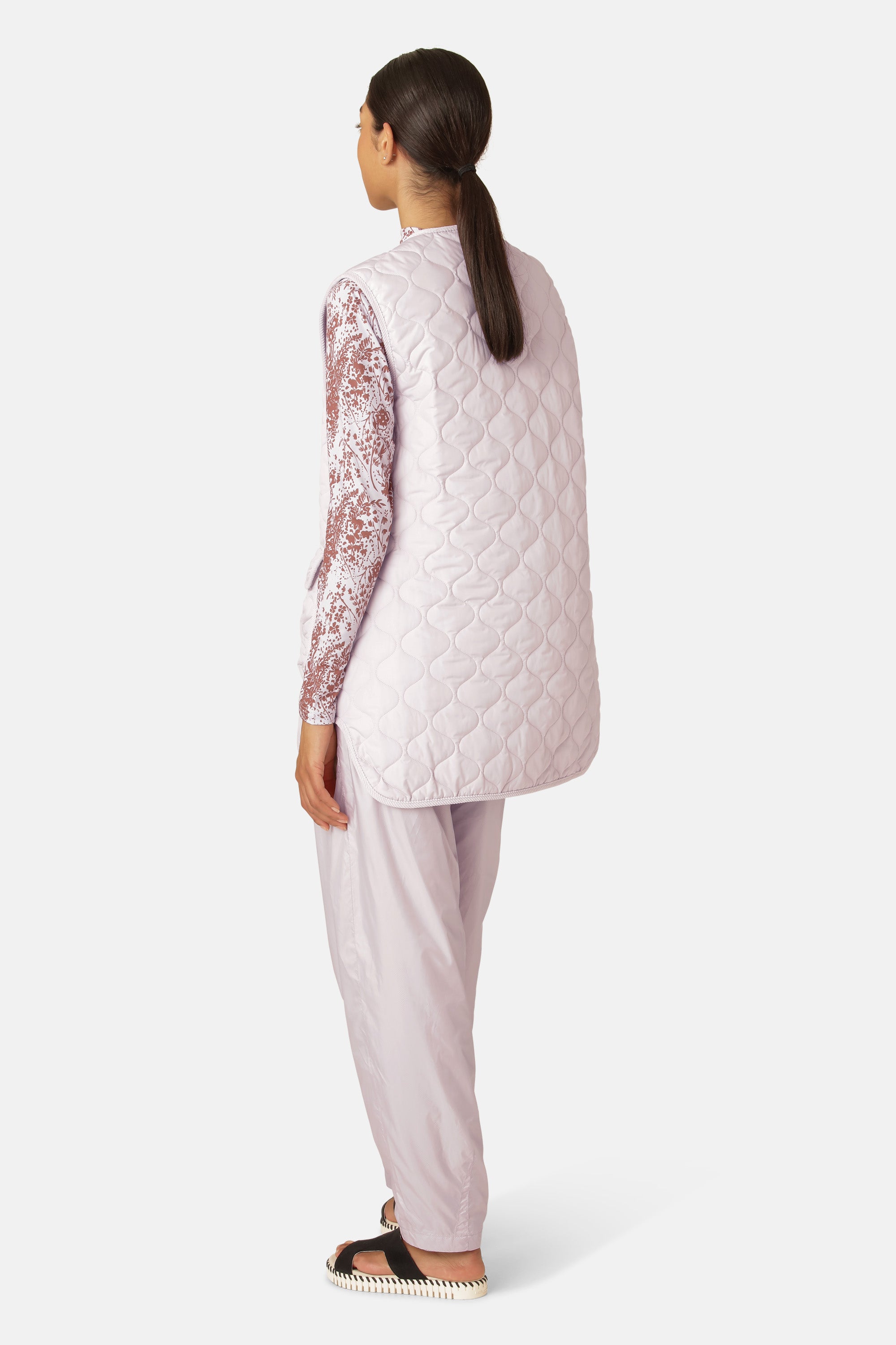 Ilse Jacobsen Hornbæk Outerwear Langer Steppweste Vest 549 Concrete